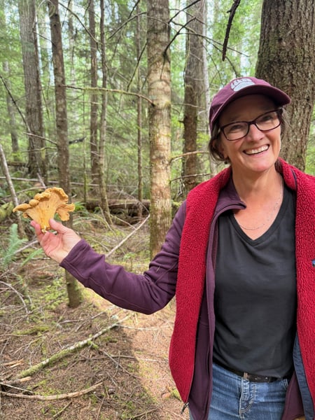 Katie with chanterelle