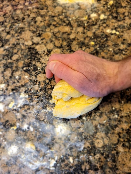 kneading pasta dough-1