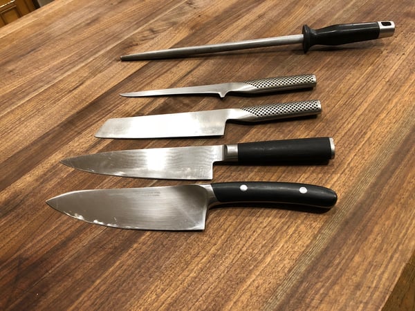 Level up your kitchen prep skills with a fancy knife set on sale