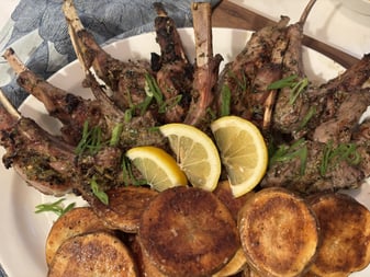 Rack of lamb
