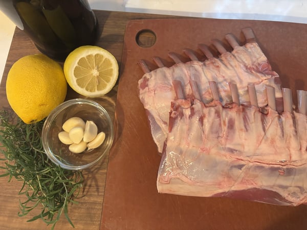 Lamb mise en place
