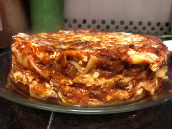 lasagna unmolded