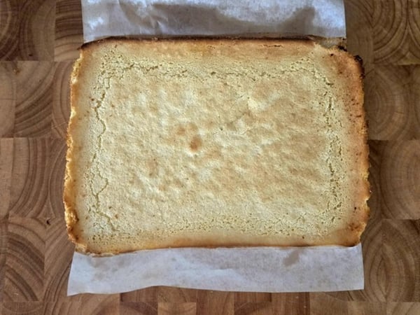 Lemon bars out of pan