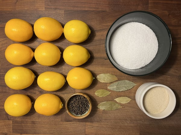 Lemon mise en place