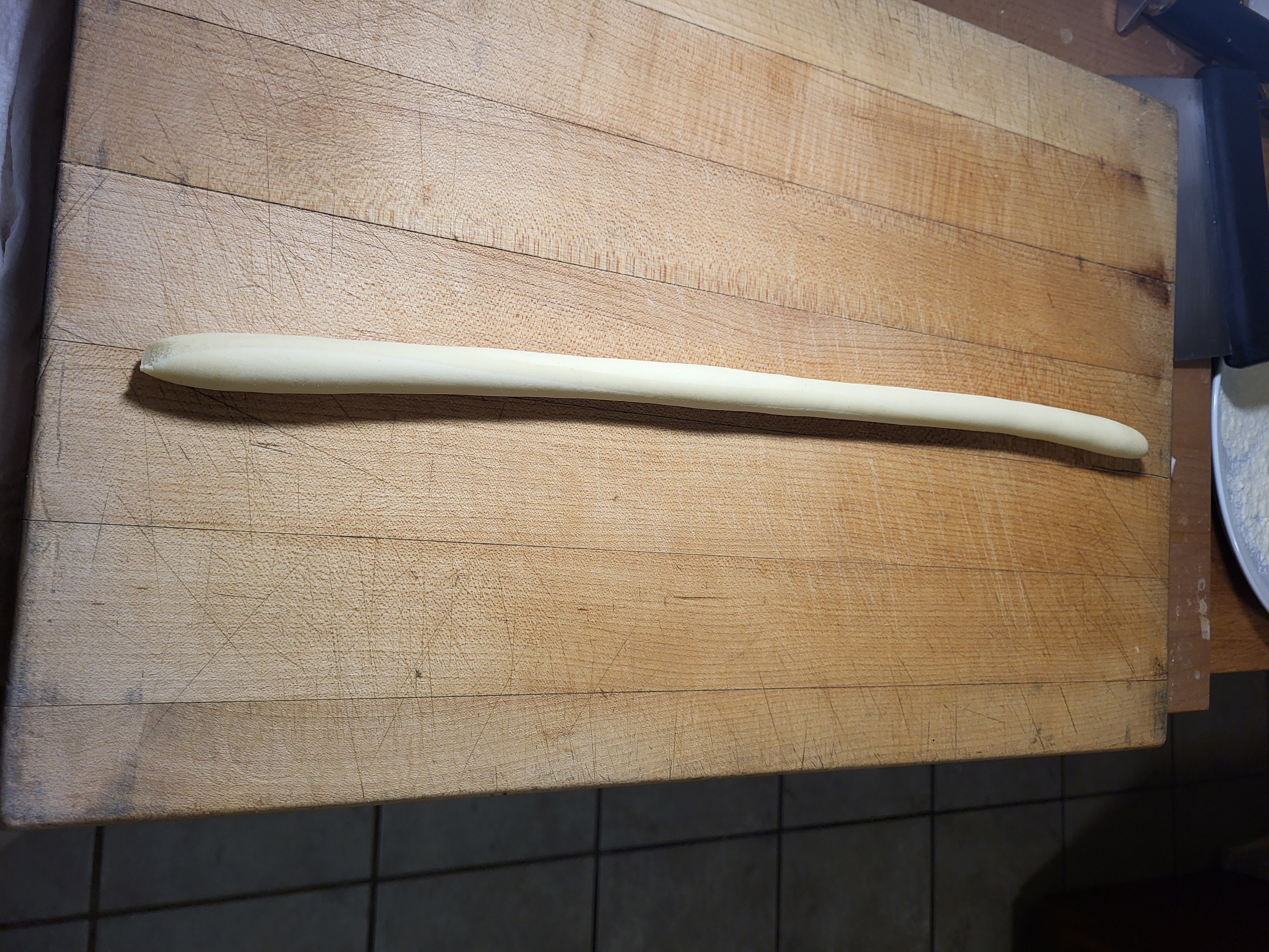 Length of pasta dough