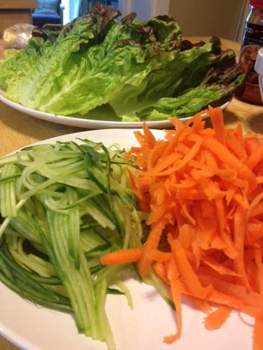 lettuce wrap vegetables