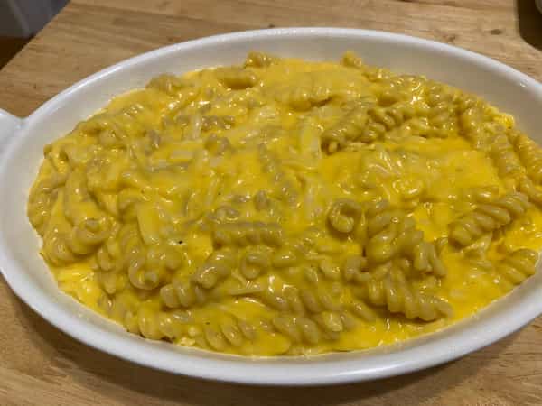 mac n cheese before baking