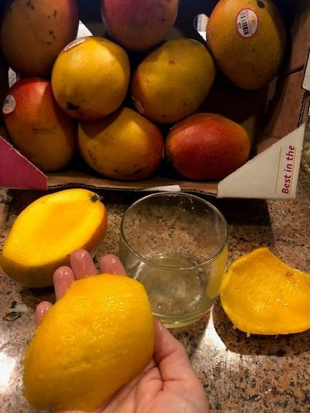mango glass peel