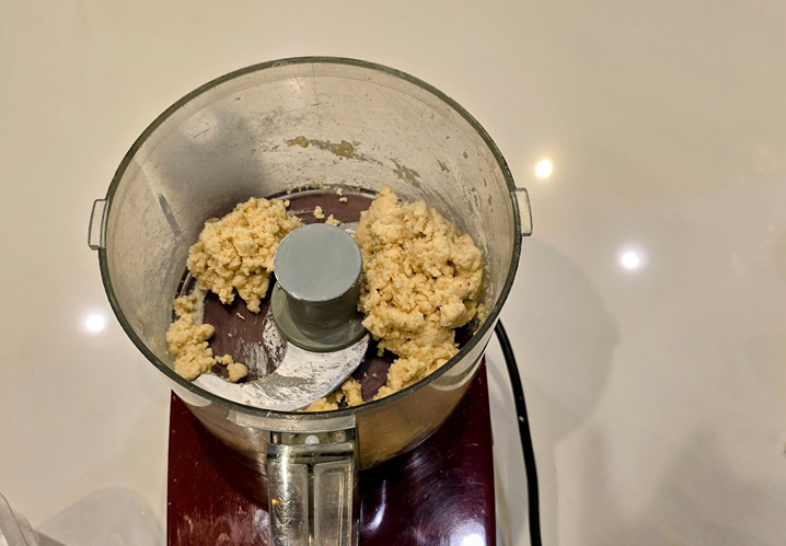 Marzipan in food processor