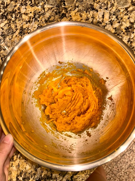 Sweet potato in bowl