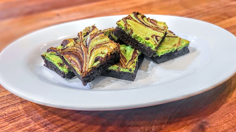Matcha Cheesecake Brownies