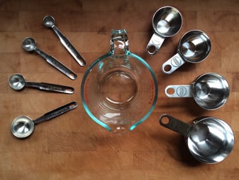 measuring cups and spoons