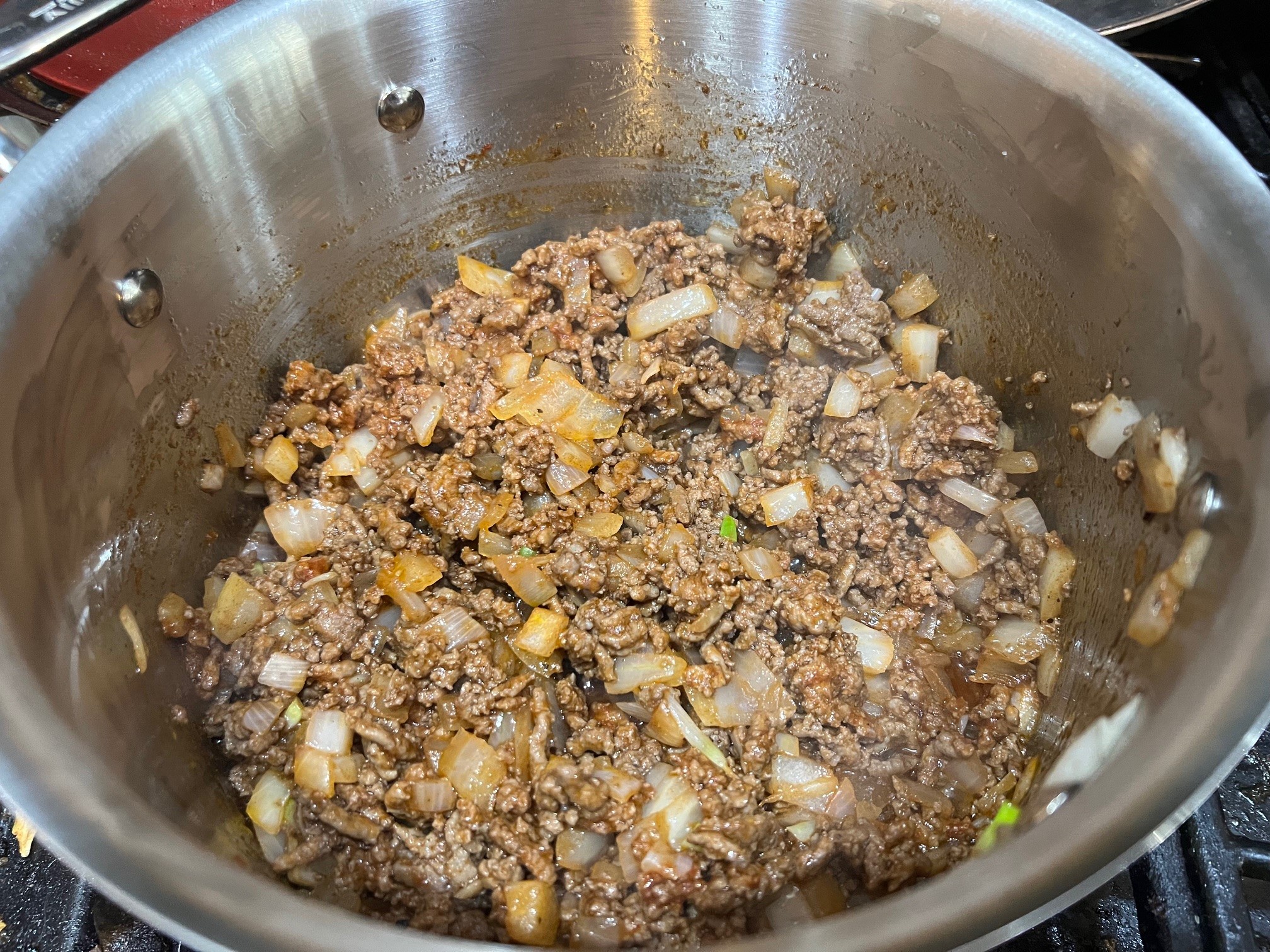 Meat with seasonings