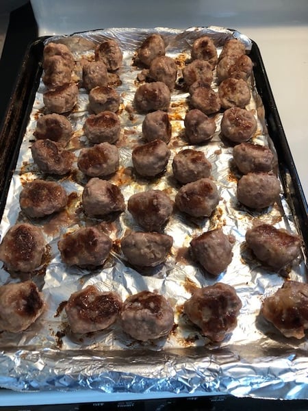 meatballs cooked