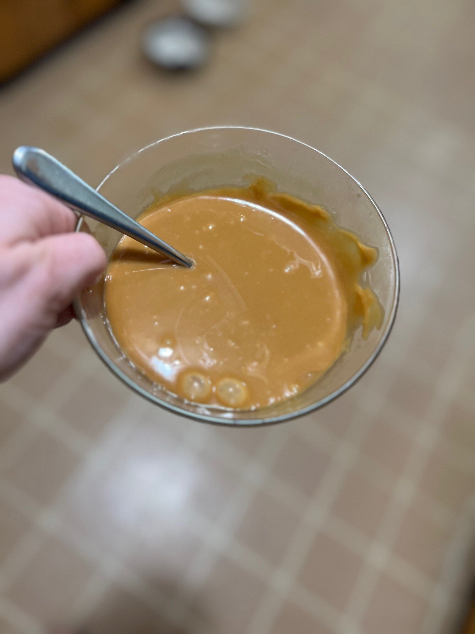 Melted caramel