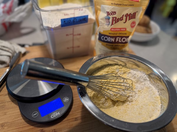 Mixing flours