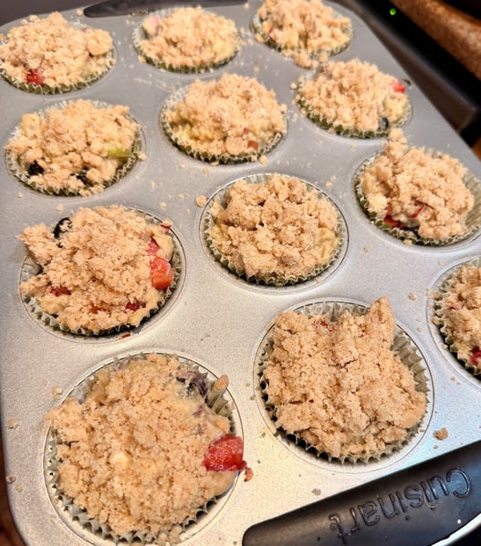 Muffins before baking