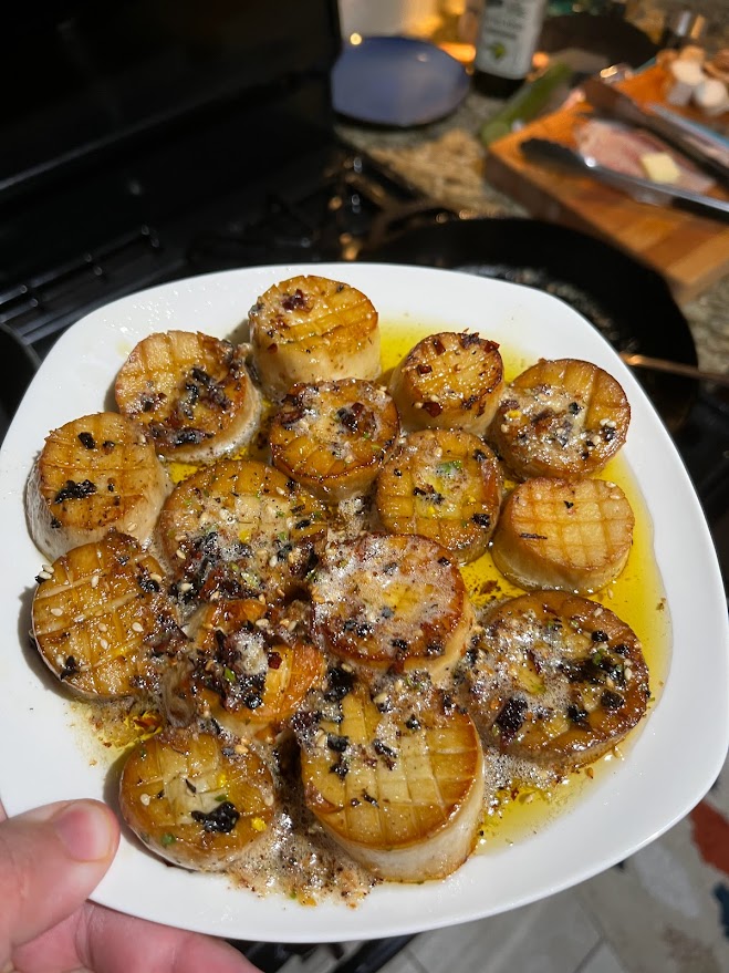 Miso Butter Furikake King Oyster Mushrooms