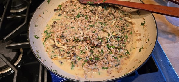 Mushroom risotto