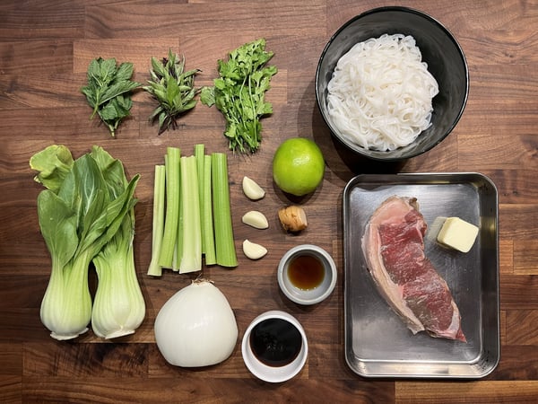 Noodle steak mise