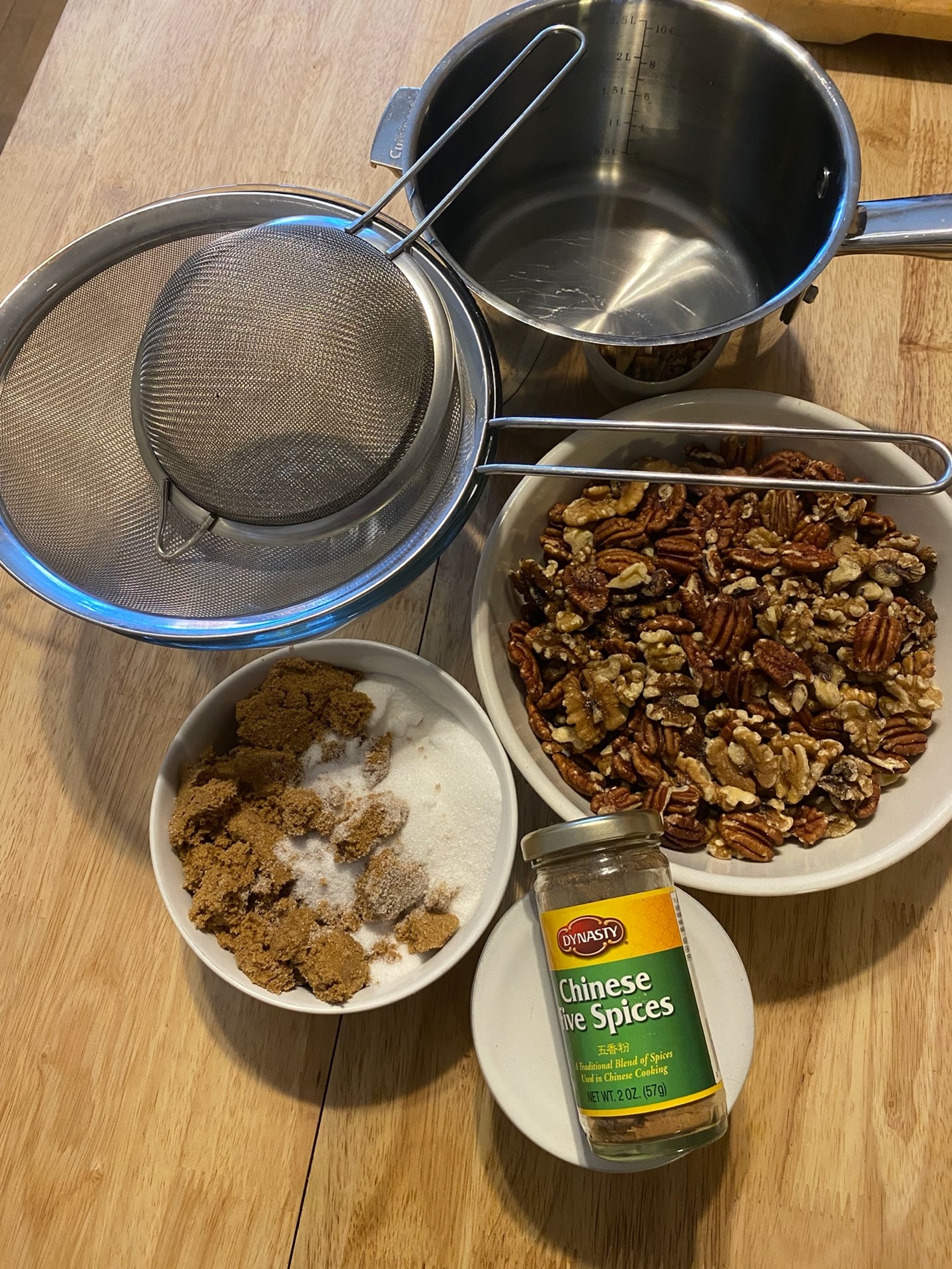 Spice Nuts Mise en Place