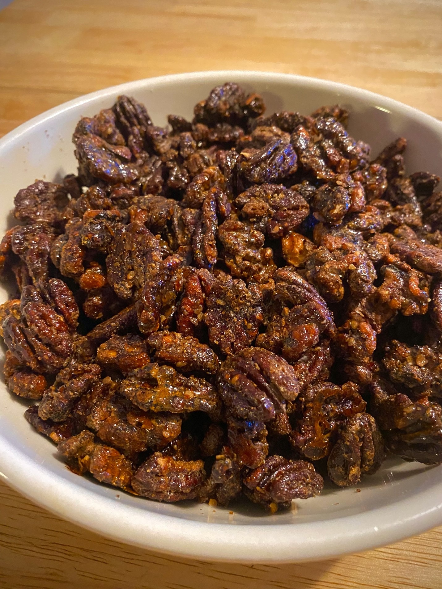 Spiced Nuts in Bowl