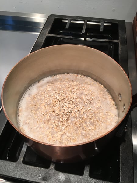oats simmering