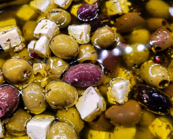 olives with feta