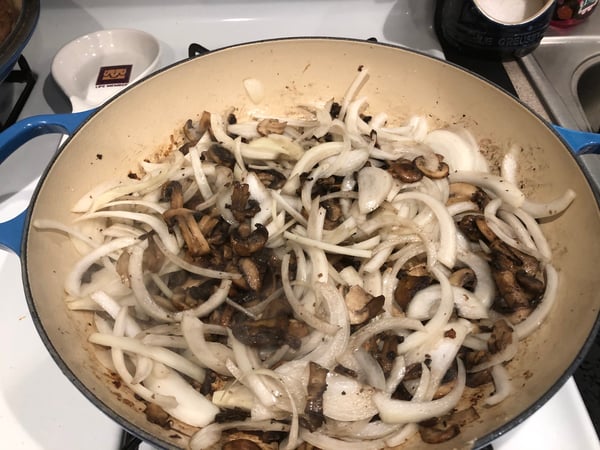 onions & mushrooms