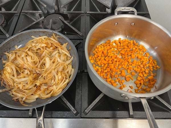 Onions and carrots