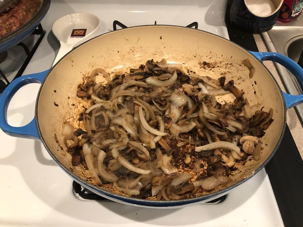 onions and mushrooms saute