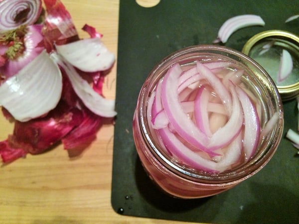 onions in jar