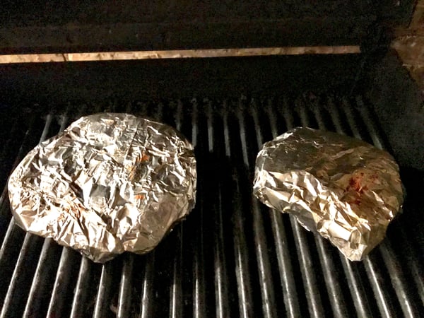 packets on grill