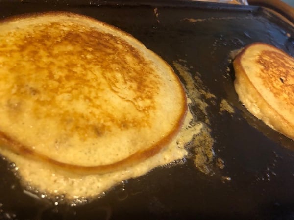 pancakes flipped