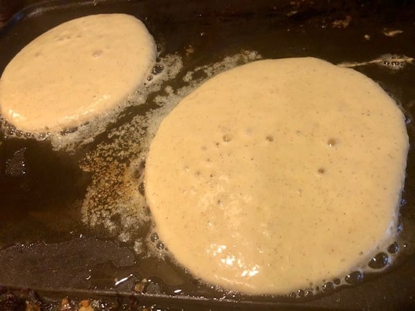 pancakes on skillet