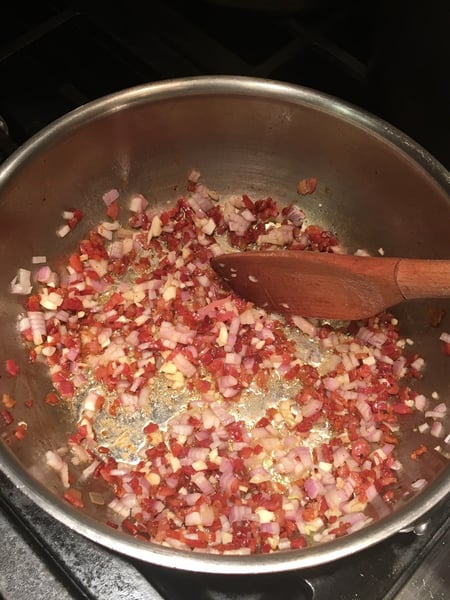 pancetta shallots garlic