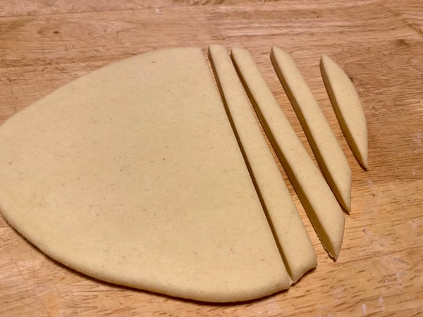 pasta cut strips
