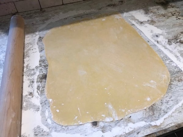 pasta dough rectangle