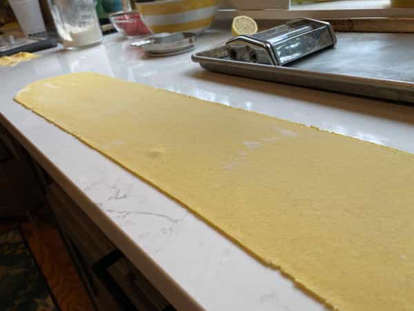 Pasta sheet