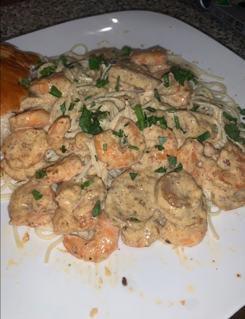 Shrimp and Chicken Sausage Pasta