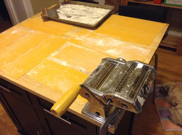 pasta dough sheets