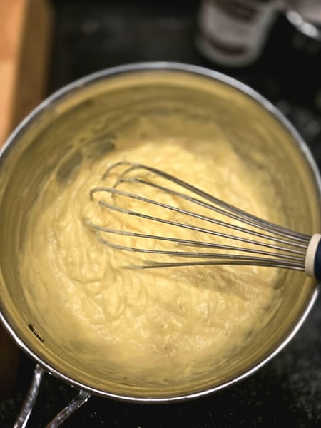 Pastry cream cooking