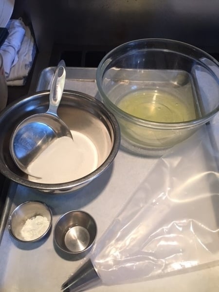 pavlova mise en place