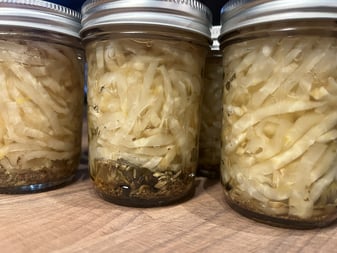 Pickled celery root