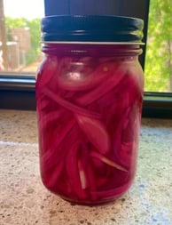 Pickled red onions