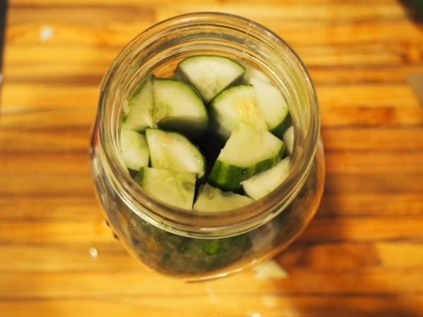 pickles in jar