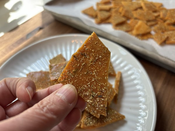 Piece of fennel brittle