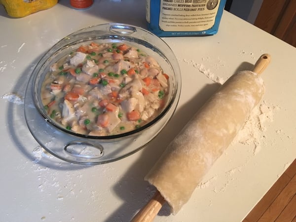 Pie Dough and Chicken Pot Pie Filling Pie Dough and Chicken Pot Pie Filling