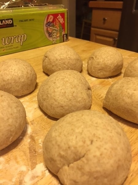 pita dough balls
