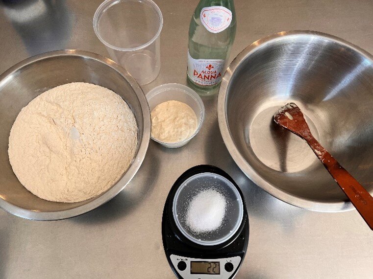 Pizza dough ingredients